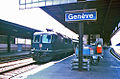 Egy nem modernizált mozdony Genfben