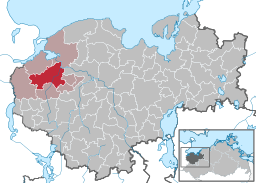 Schönbergs läge i Mecklenburg-Vorpommern