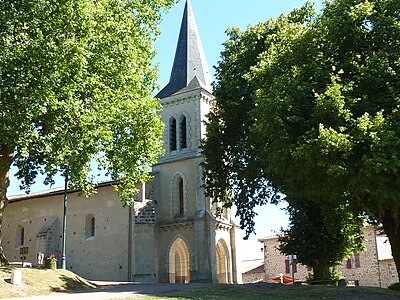 Der Ortskern mit Kirche Saint-Barthélemy