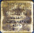 Stolperstein Wilhelmine Albersheim (Drususgasse 11)