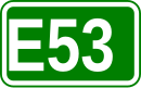 Zeichen der Europastraße 53