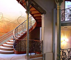 Victor Horta, Stubište Hotela Tassel u Bruxellesu iz 1892.-93.