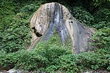 夏油温泉の石灰華