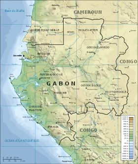 Carte du Gabon