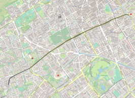 Tramlijn Den Haag - Loosduinen op de kaart