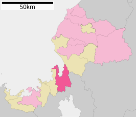 Situering van Tsuruga in de prefectuur Fukui