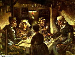 لوحة أكلة البطاطة (أبريل 1885)