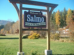 Salmo's welcome sign