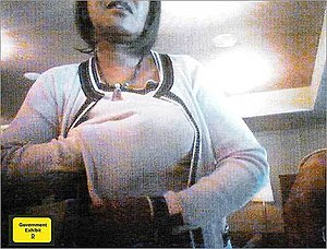 Photo of Massachusetts State Representative Dianne Wilkerson alledgedly taking a bribe. Presented as evidence in indictment. part of exhibits filed with district court on 10/27/2008
