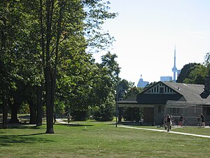 Withrow Park on an autumn Sunday afternoon