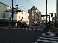 湯田溫泉的主要街道