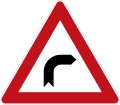 Zeichen 103 Kurve (rechts); neues Zeichen