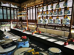 景德鎮古窯民俗博覽區，圖中為瓷器音樂