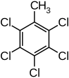 Strukturformel von Pentachlortoluol