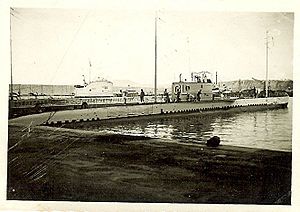 Субмарина «Галате» в порту Орана, 1933 г.