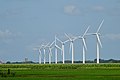 Fries landschap met windturbines