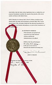 Page 3 of the amendment's certification