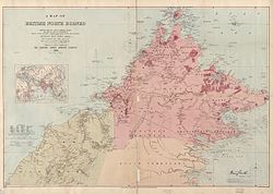 英属北婆罗洲1899年地图