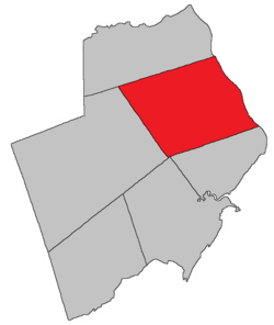 Location within Albert County.