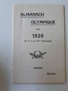 Almanach olympique pour 1920, 1920    