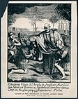 Andrew White tauft den Indianerhäuptling Chitomachon. Holzschnitt in Mathias Tanners Societas Jesu apostolorum imitatrix, Prag 1694.
