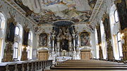 Interno della chiesa di Santa Maria della Vittoria di Ingolstadt (detta anche Asamkirche di Ingolstadt)