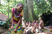 A Central African woman BaAka woman dancing.jpg