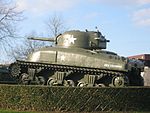 Танк M4 «Шерман» в городе Байё в Нормандии