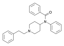 Бензоилфентанил structure.png