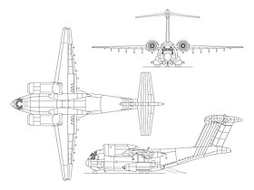 vue en plan de l’avion