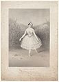 Carolina Rosati en 1847 dans le rôle de la Rose, ballet Thea ou la Fée aux fleurs.