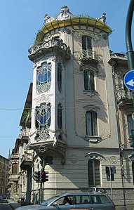 Casa Fenoglio-La Fleur in Turin, designed by Pietro Fenoglio (1907)