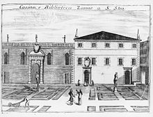 Casino e biblioteca Zane a San Stin, Luca Carlevarijs 1708