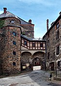 Cour du château Mylau.