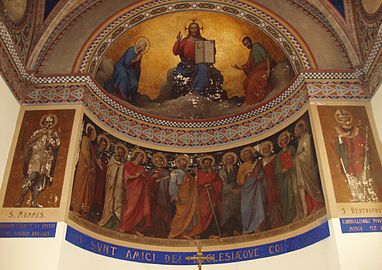 Frescoes in the church of Saint-Mamet, Haute Garonne, France.