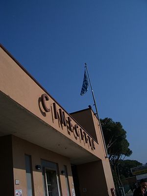 The film studios at Cinecittà in Rome played h...