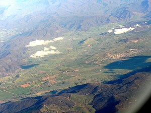 Aerial view of Corryong Victoria Australia fro...