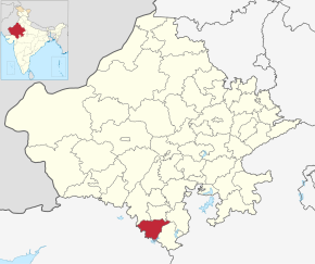 Kart over Dungarpur