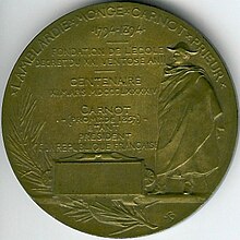 Photo de la médaille du centenaire