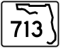State Road 713 marker