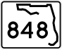 State Road 848 marker