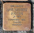 Hagen, Stolperstein Kadden Hans Siegbert