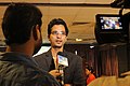 Swapnil Karambelkar interacting with media