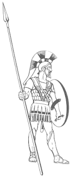 A Greek hoplite