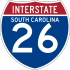 Interstate 26 marker