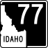 State Highway 77 marker
