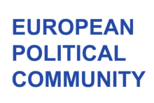 Interim logo used at the first summit Interim logo of the European Political Community.png