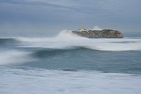 Isla de Mouro con temporal.