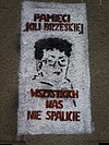 Graffiti upamiętniające Brzeską