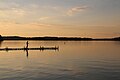 Der Mendota-See bei Sonnenuntergang